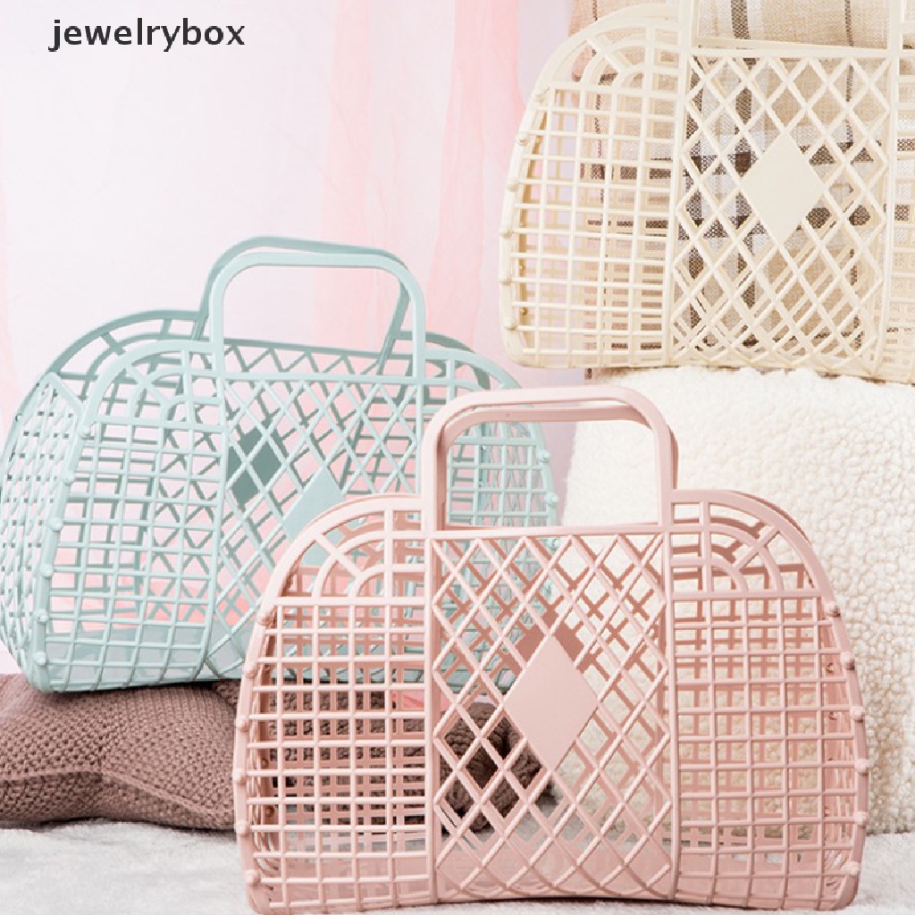 [jewelrybox] Removable Shower Basket Keranjang Mandi Plastik Kamar Mandi Berongga Cuci Keranjang Penyimpanan Butik