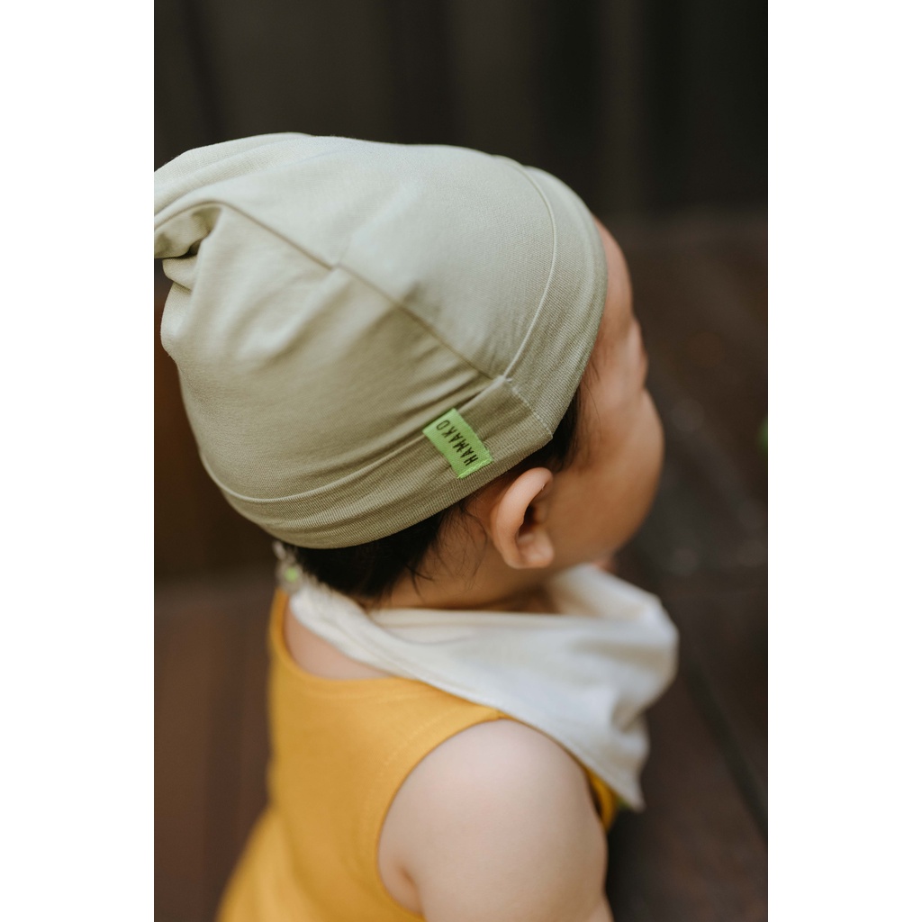 Hamako Knot Beanie 1pc - Topi Bayi Tencel Anak Bayi Kupluk Hat Newborn Aksesoris Kepala Baby Kids Gift