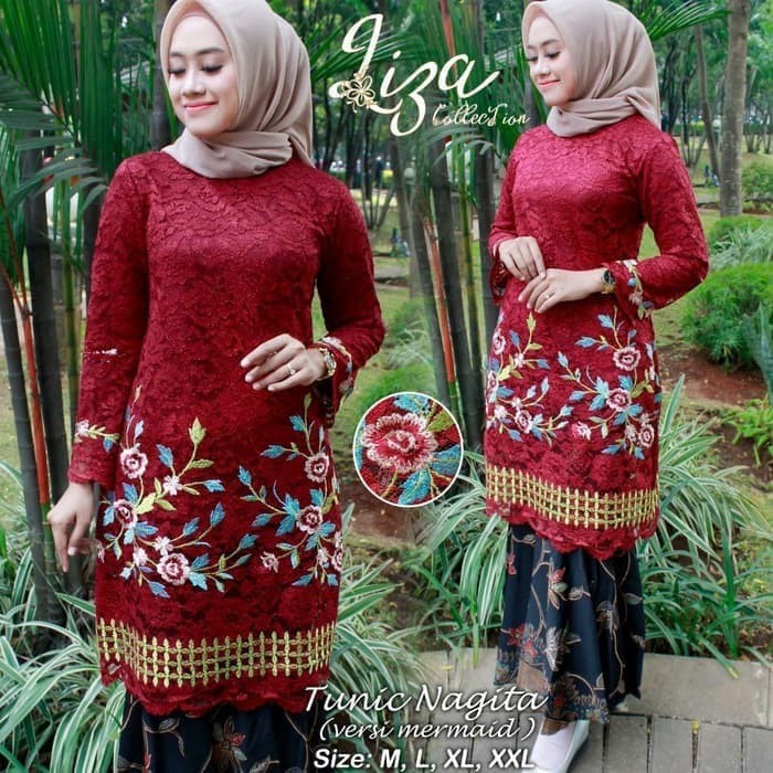 set kebaya kurung nagita berkualitas