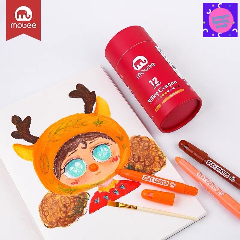 

Fun Edutoy Crayon Silky Easy To Clean on All Surface Mudah Dibersihkan Krayon Mewarnai