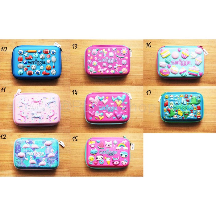 

READY Kotak Tempat Pensil Smiggle Alat Tulis Pencil Case Organizer Hardtop - sembilan DISKON