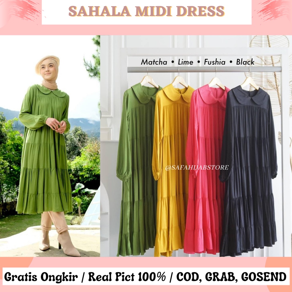 SAHALA MIDI DRESS / JUMBO SIZE / BUSUI FRIENDLY