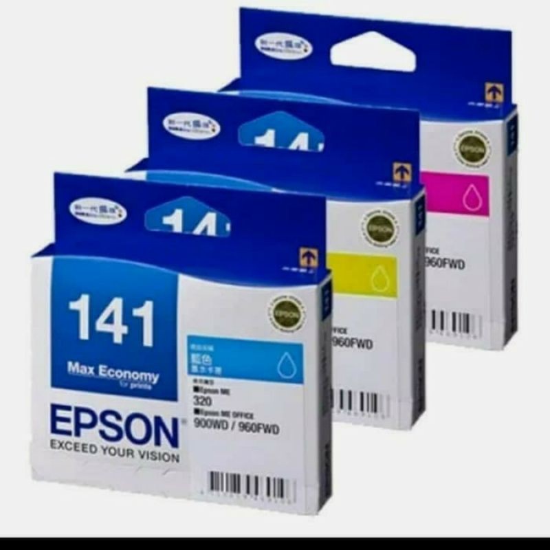 Paket Tinta Epson 141 (B/C/M/Y) Original