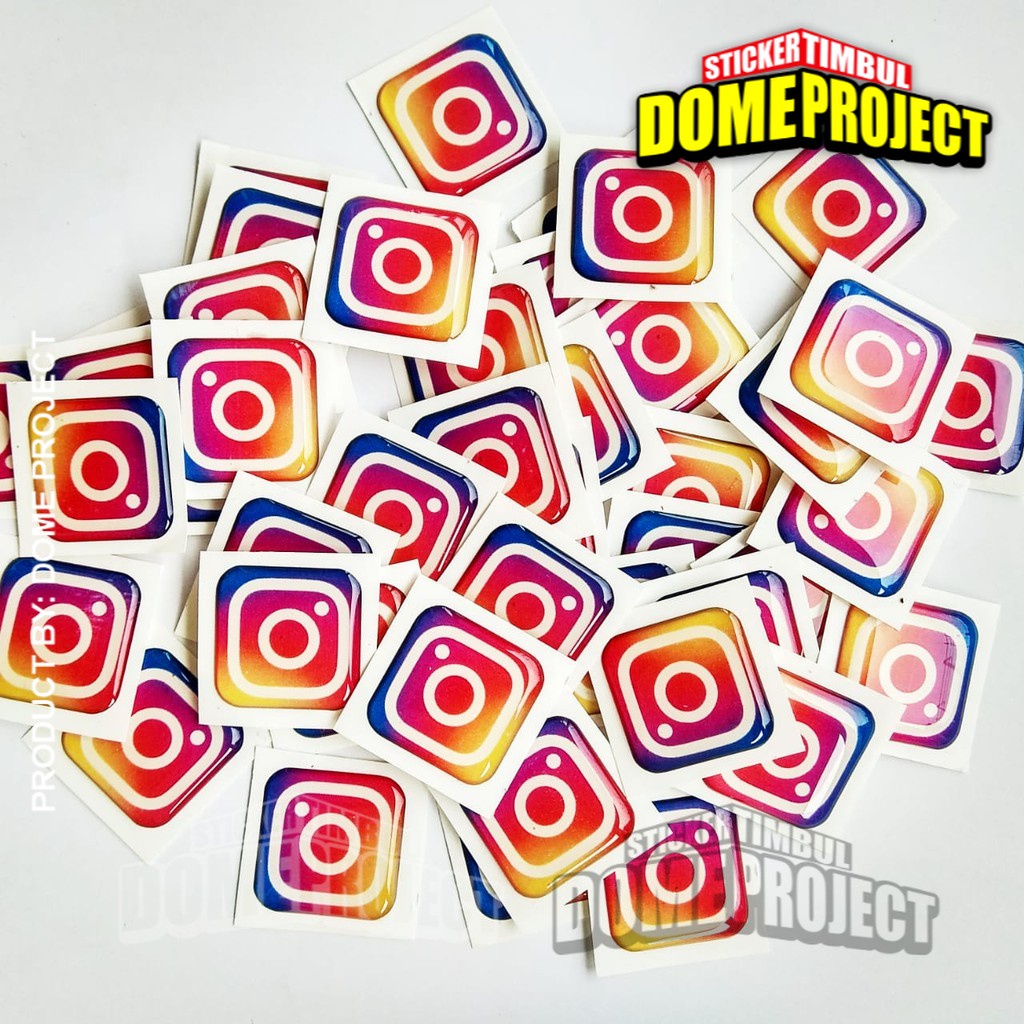 IG ICON Emblem Stiker Resin Aksesoris Casing PC dan laptop