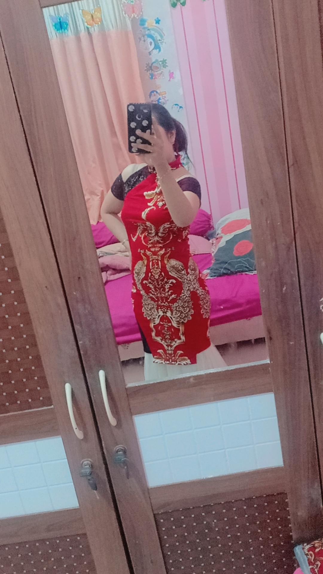 Baju Batik Wanita – Ceongsam Batik Wanita  014 - 031 - 032 Red Koin