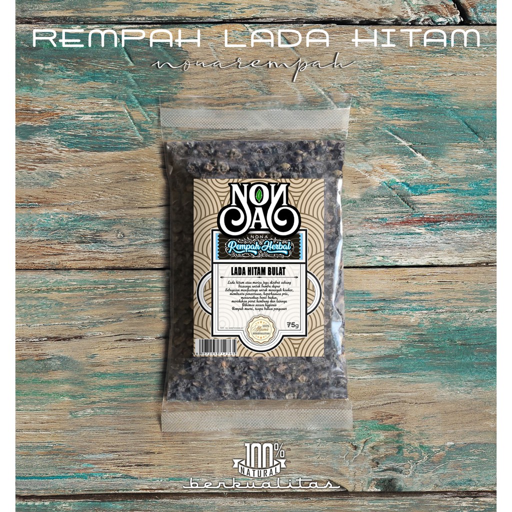 

Lada Hitam Pack 75 Gram | Black Pepper | Rempah Natural Alami Organic