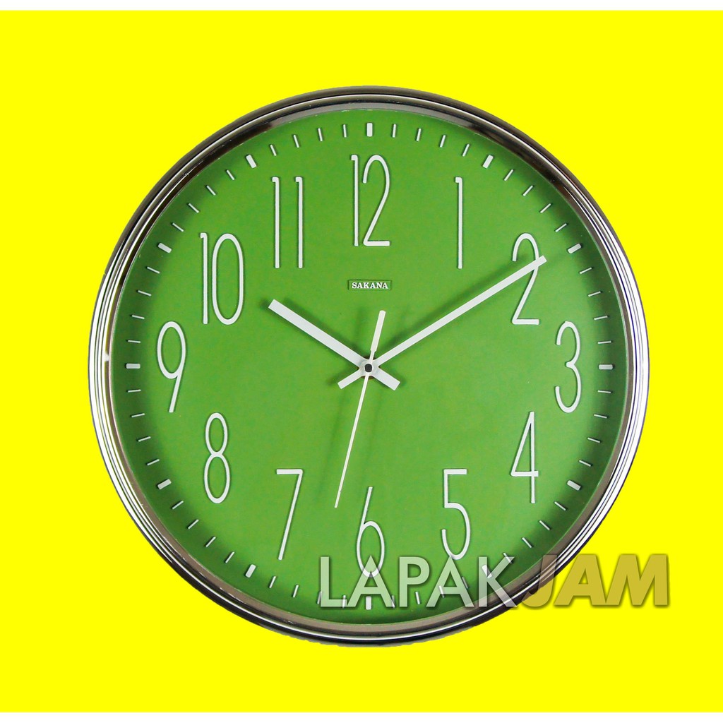 Jam Dinding Dekorasi Rumah Jamdinding Warna Pink Biru Bagus Wall Clock SAKANA 449C