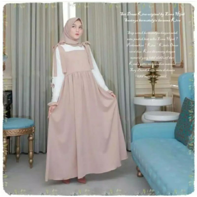 Gamis dress terbaru termurah Kiva Dress