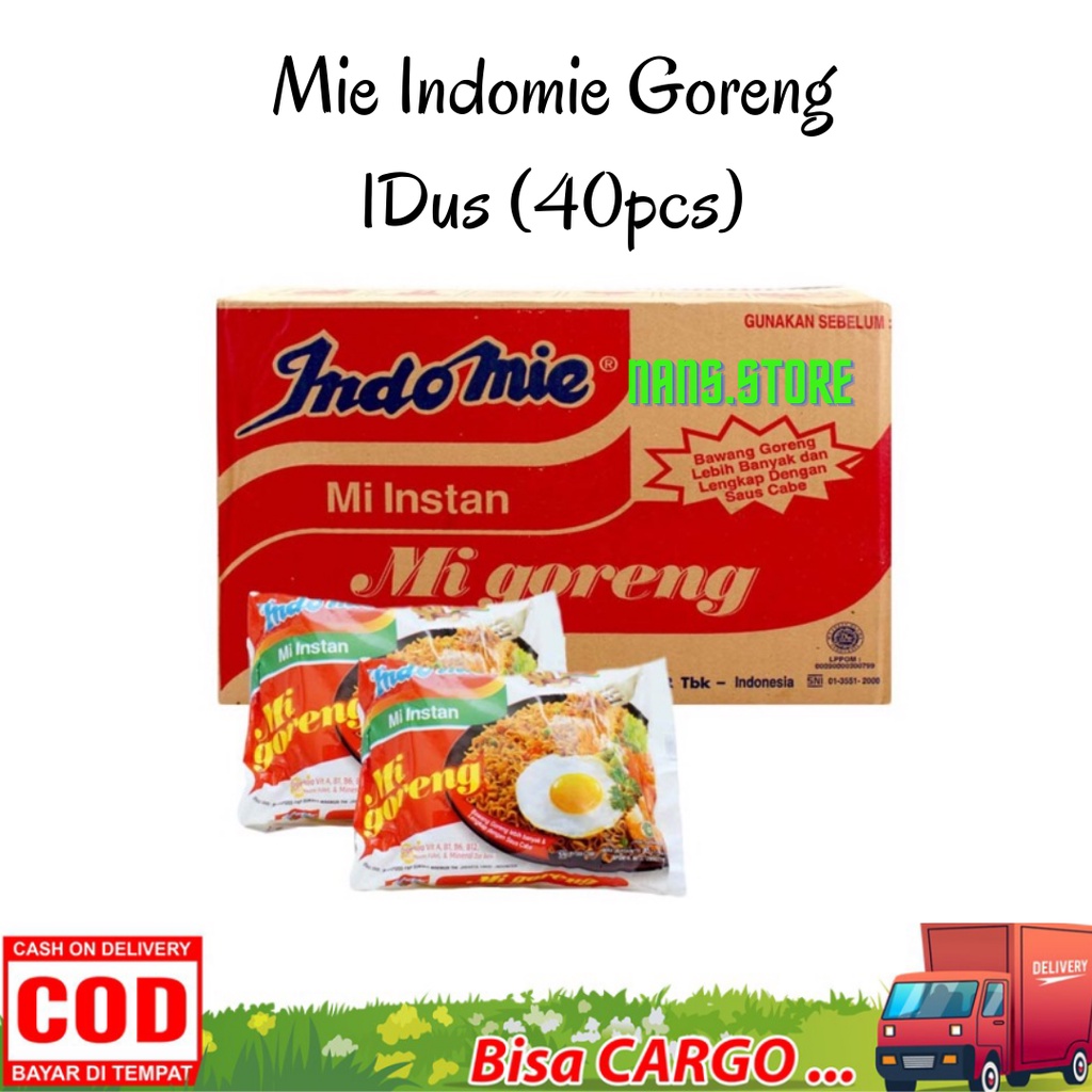 

Mie Indomie Goreng 1 Dus Isi 40pcs / Mie instant goreng indomie
