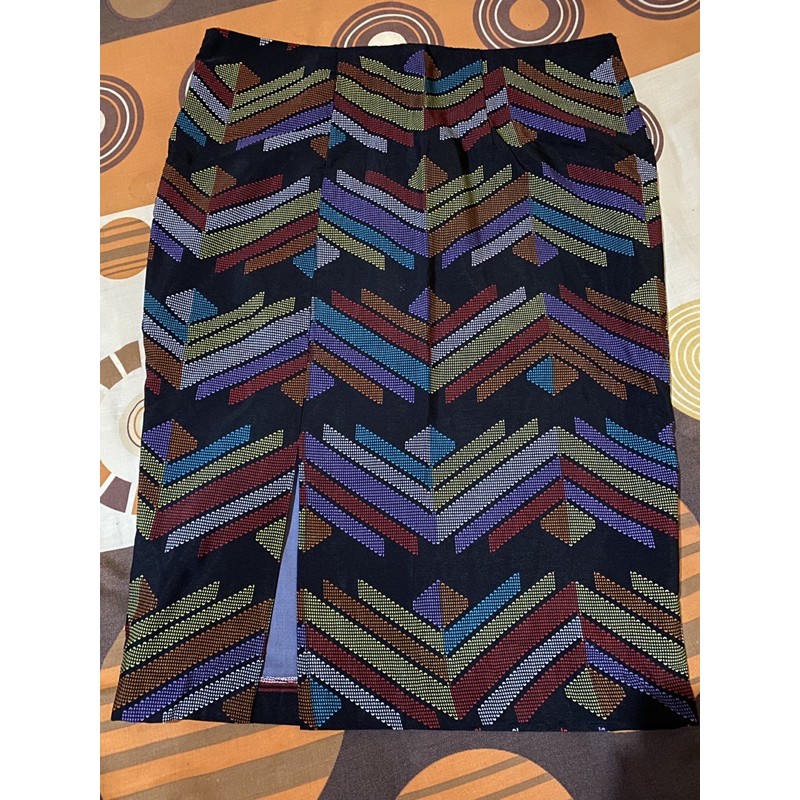 preloved rok span batik pendek