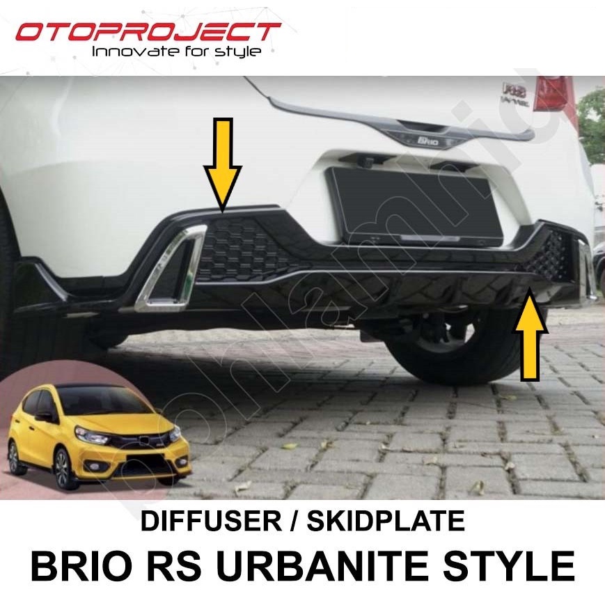 Diffuser Skidplate Urbanite NEW BRIO RS SATYA Otoproject Bumper Blkg
