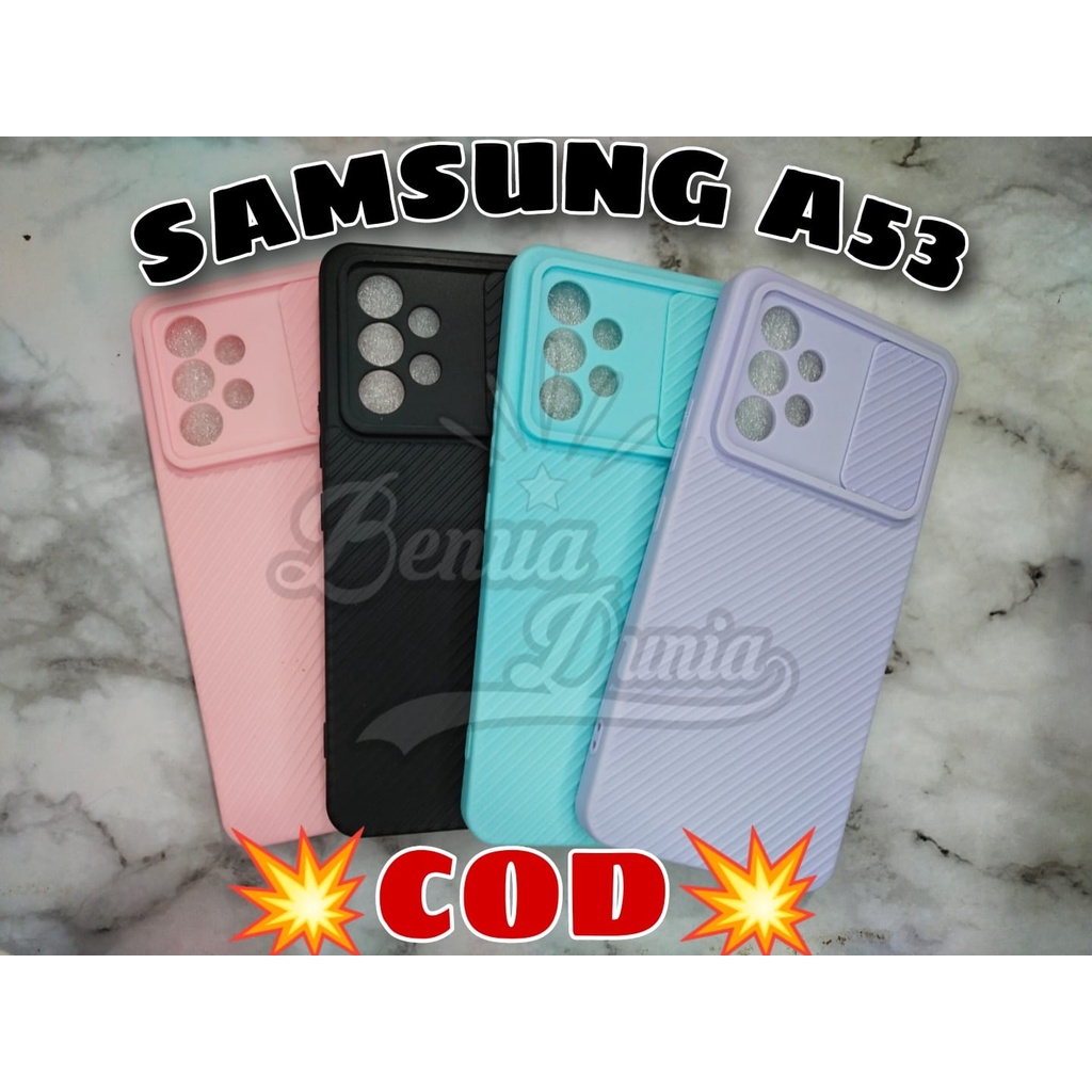 CASE SLIDE SAMSUNG A53 // CASE SLIDE MACARON PLUS RING KAMERA SAMSUNG A53 - BD