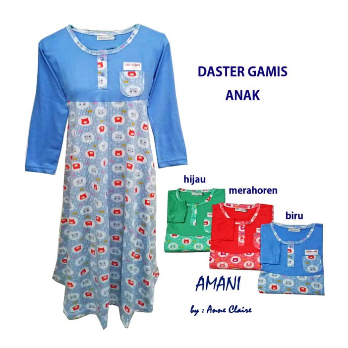 AMANI Gamis Anak Cewek Baju Muslim Dress Murah Anne Claire. TERBAIK