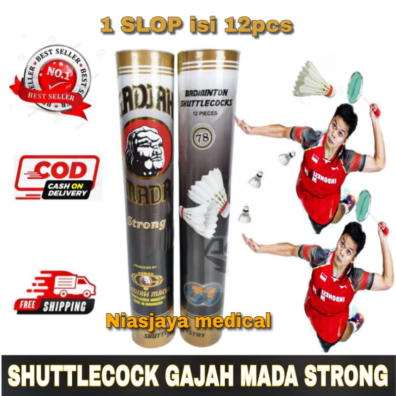 SHUTTLECOCK GAJAH MADA STRONG/BULU TANGKIS GAJAH MADA Strong/STRONG GAJAH MADA BULU TANGKIS