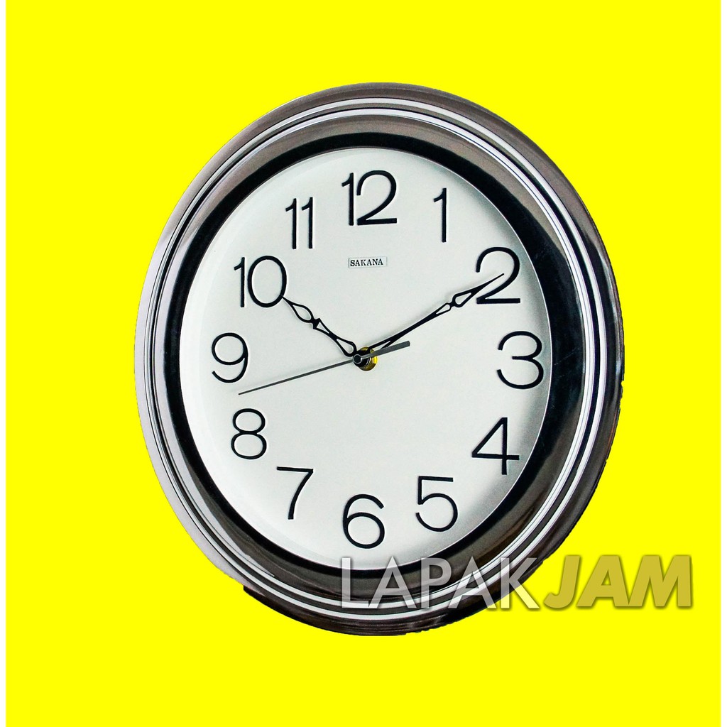 Jam Dinding Minimalis Dekorasi Rumah Bagus Keren Wall Clock SAKANA 710