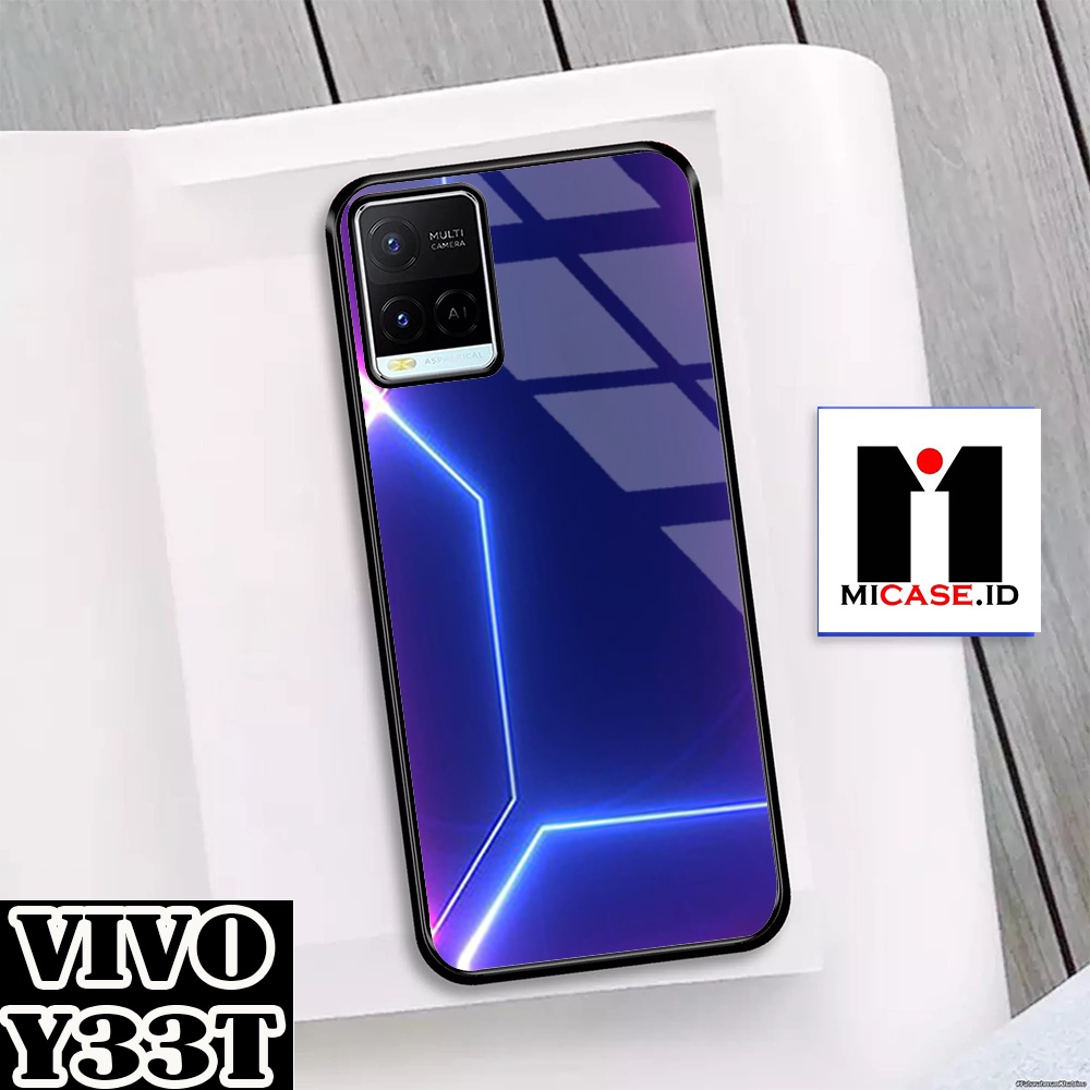 Case VIVO Y33T - Casing VIVO Y33T Fashion Case Terbaru 2022 MI.CASE [ NEON TUMB ] Soft Case Glass VI