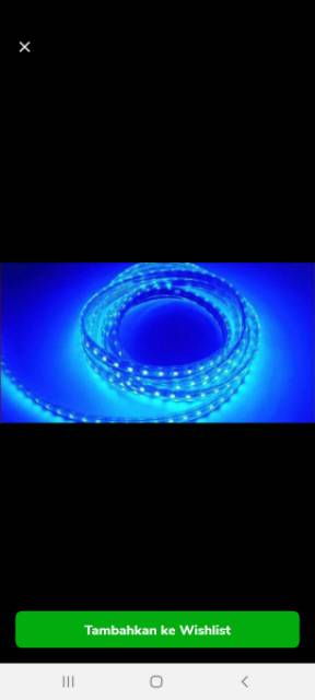 Led Strip Selang Kotak 5050 1 Meter Putih / Kuning / Biru / Merah / Hijau