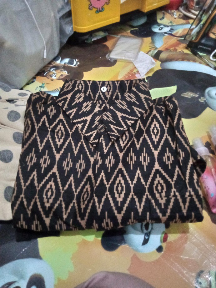 Maura Couple - Sania Ruffle Batik Couple Ndoro Jowi Dnt Garansi Termurah Shopee - Alika Brown