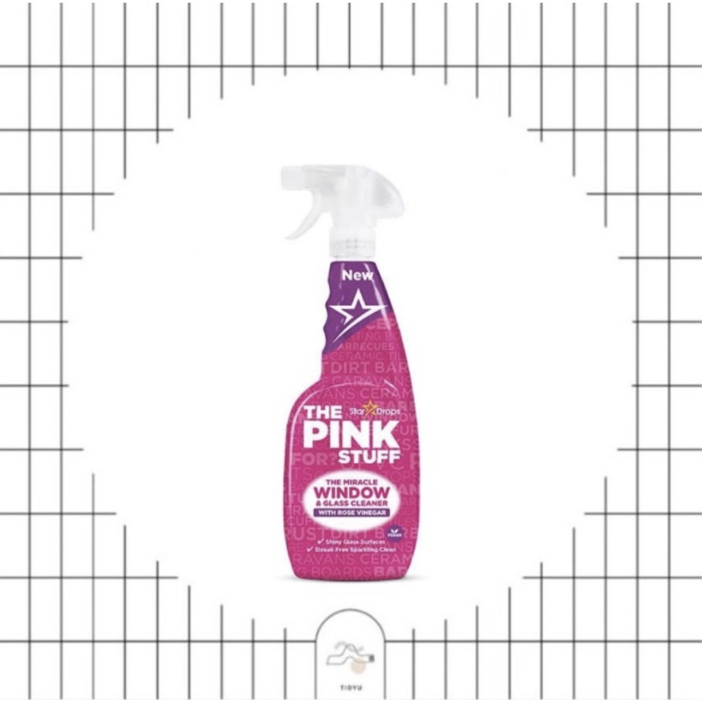 THE PINK STUFF Miracle Window and Glass Cleaner 750ml | Pembersih Kaca dan Jendela