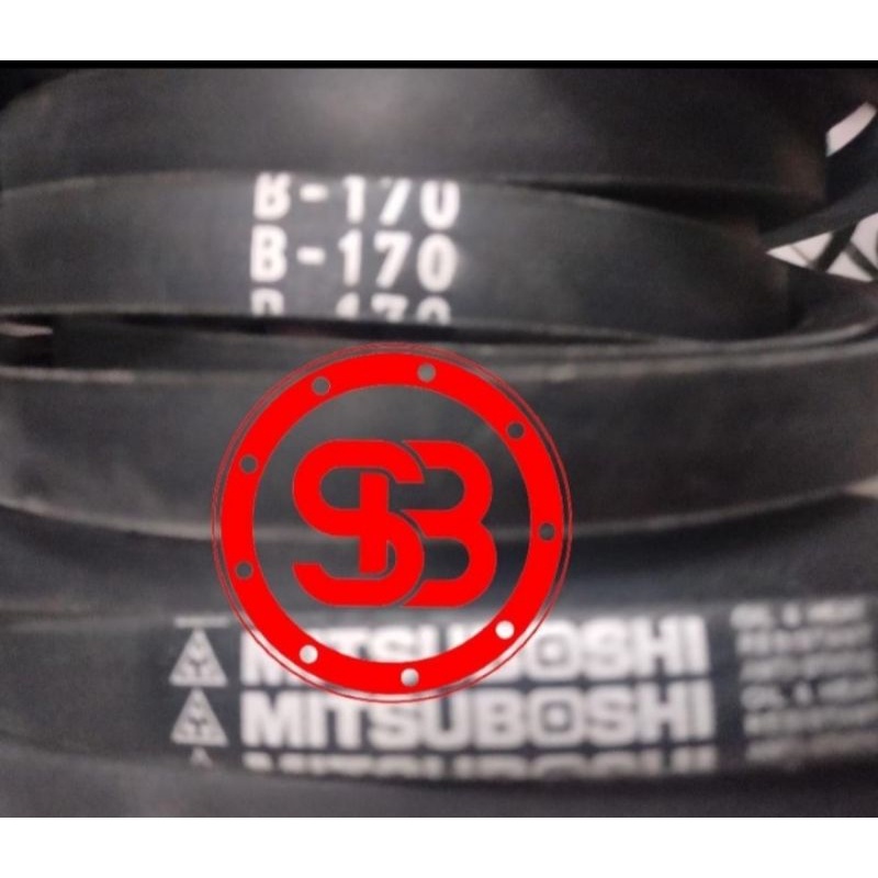 Vanbelt Van Fan Belt Tali Kipas BANDO B166 B167 B168 B169 B170 / MITSUBOSHI B 166 167 168 169 170