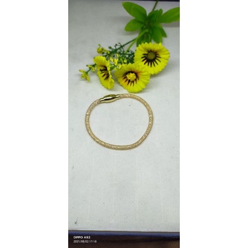 gelang gliter kokot magnet oval dewasa