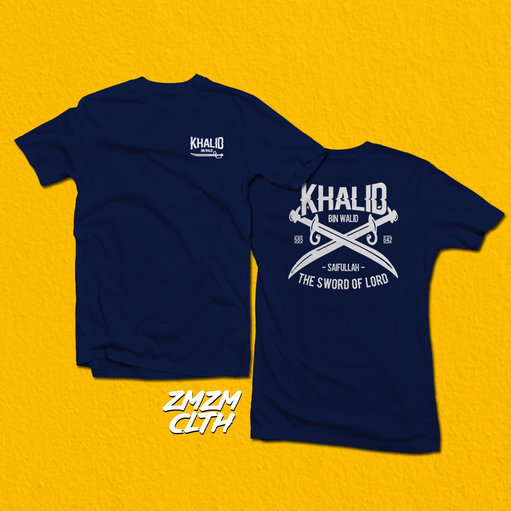 Kaos Dakwah Khalid Bin Walid Islami Muslim-NAVY