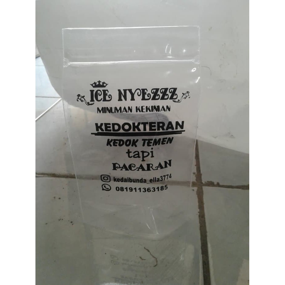 

Sablon Standing Pouch Single Seal Uk 10x17 Custum