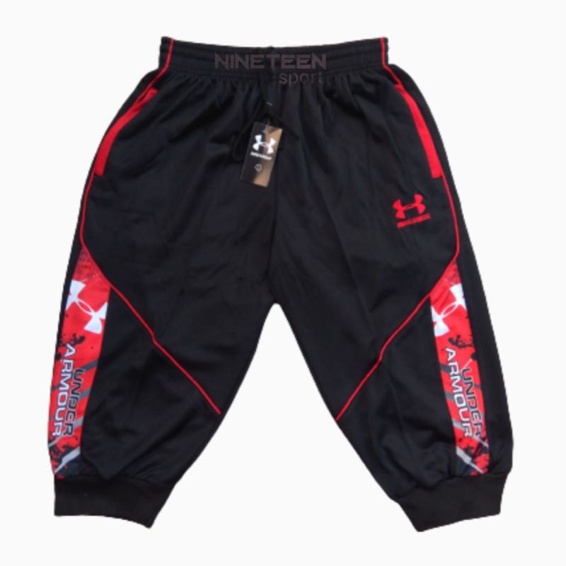 Celana Training Pria | Trening Pendek Sontog 3/4 Sport Running Badminton Gowes Gym
