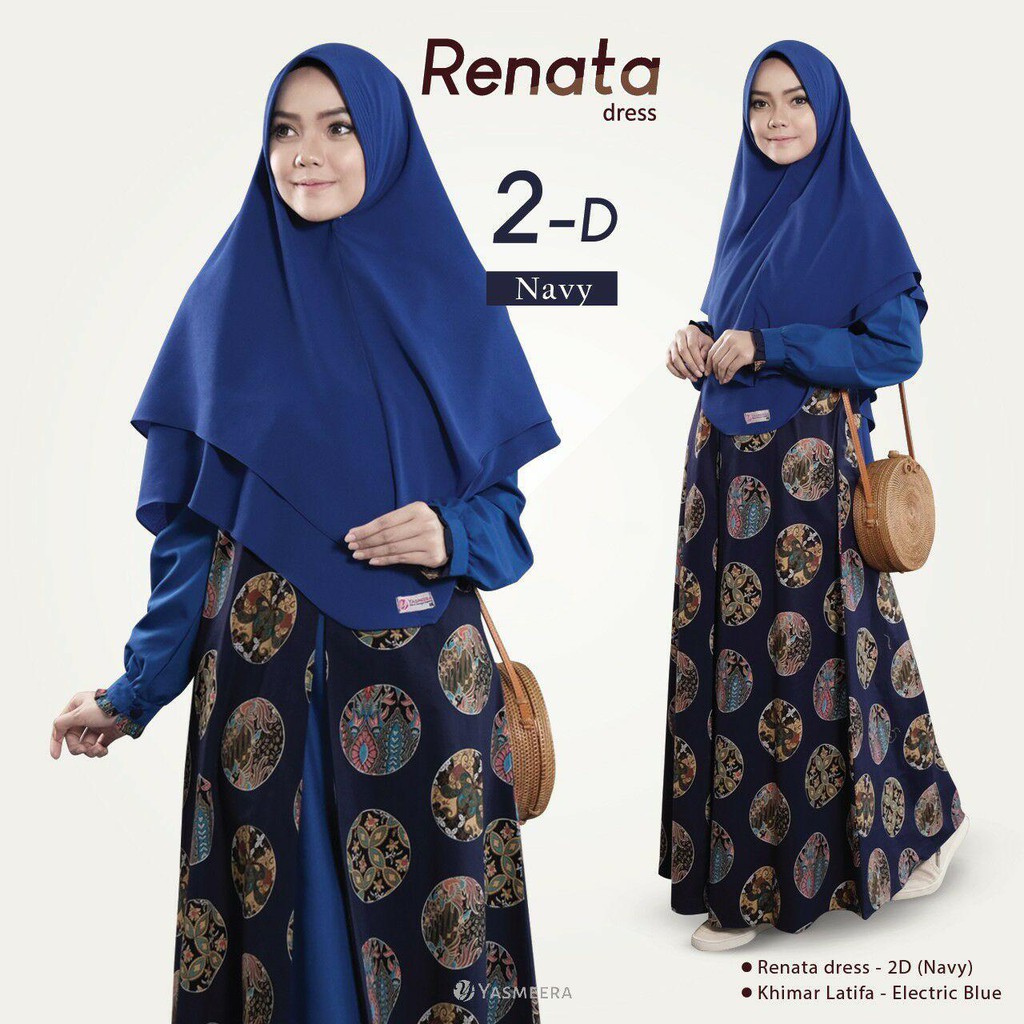 Renata Dress Gamis Batik Premium  Yasmeera