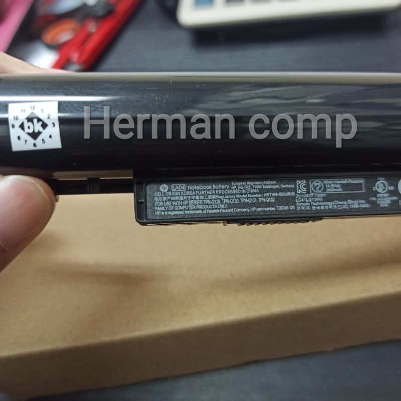 Original Baterai HP Pavilion 14 14-N 14-N233TX 14-W 14-Y 14Z-N Series LA04