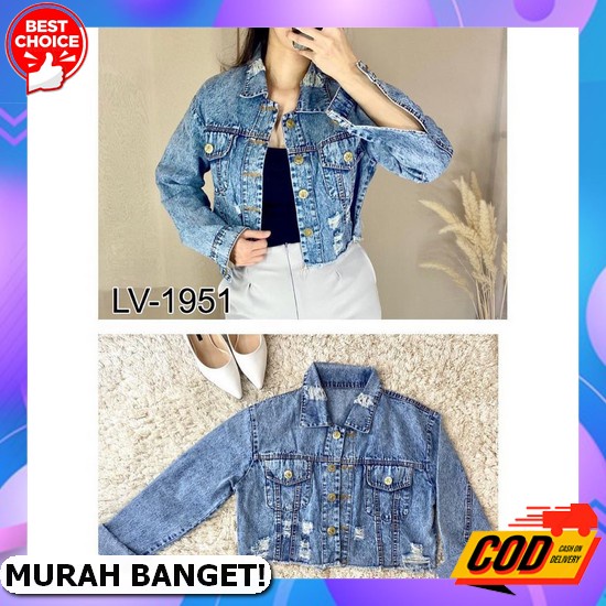 Jaket Levis Jumbo Kekinian Belle Oversize Jaket Levis Wanita Kekinian Bahan Jeanwash Spassy Uwais Ov