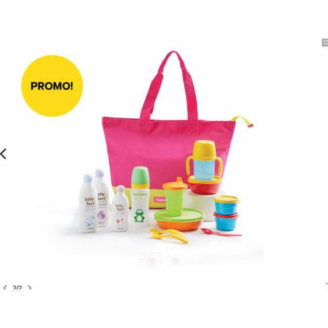 Baby N Kids Set Perlengkapan Bayi Tupperware Alat Makan Minum Original