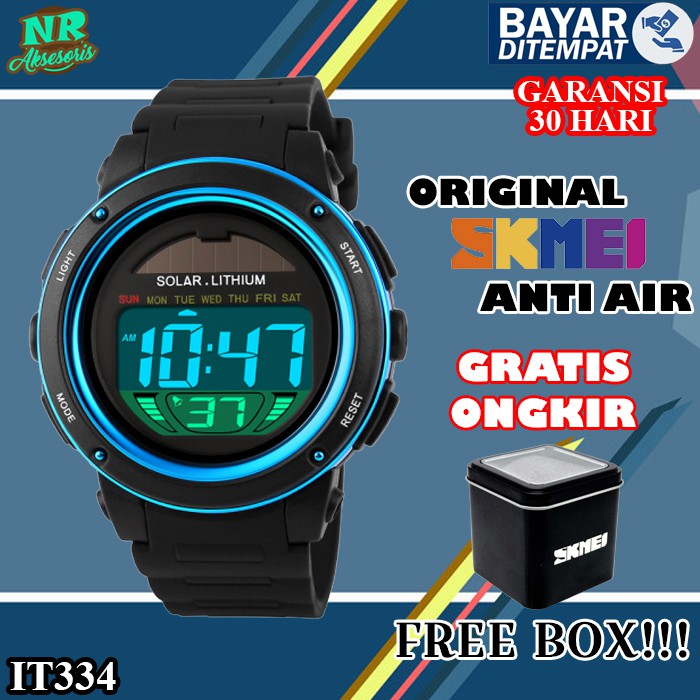 JAM TANGAN SKMEI FASHION PRIA DIGITAL PRIA ANTI AIR COWOK ORIGINAL WATCH LED WATERPROOF MURAH IT334
