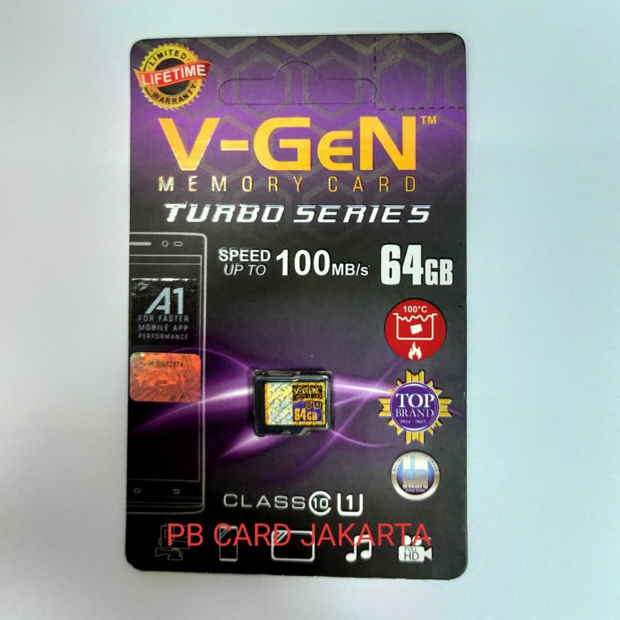 MICRO SD V-GeN 8GB 16GB 32GB 64GB 128GB TURBO CLASS 10 ( COD )