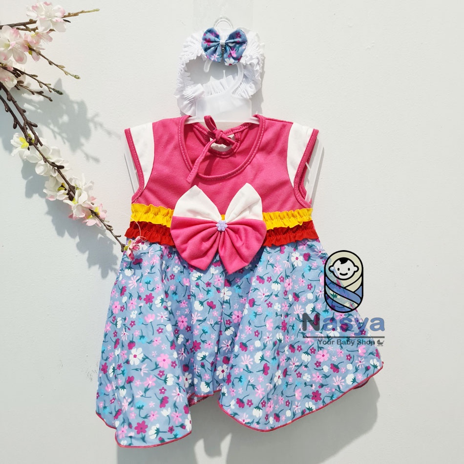 [P-007] Dress Bayi New Born ( 0-6 month) / Baju Bayi Perempuan