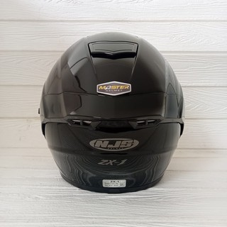 HELM NJS FULL FACE ZX-1 SOLID BLACK NJS ZX ONE NJS ZX1 | Shopee Indonesia