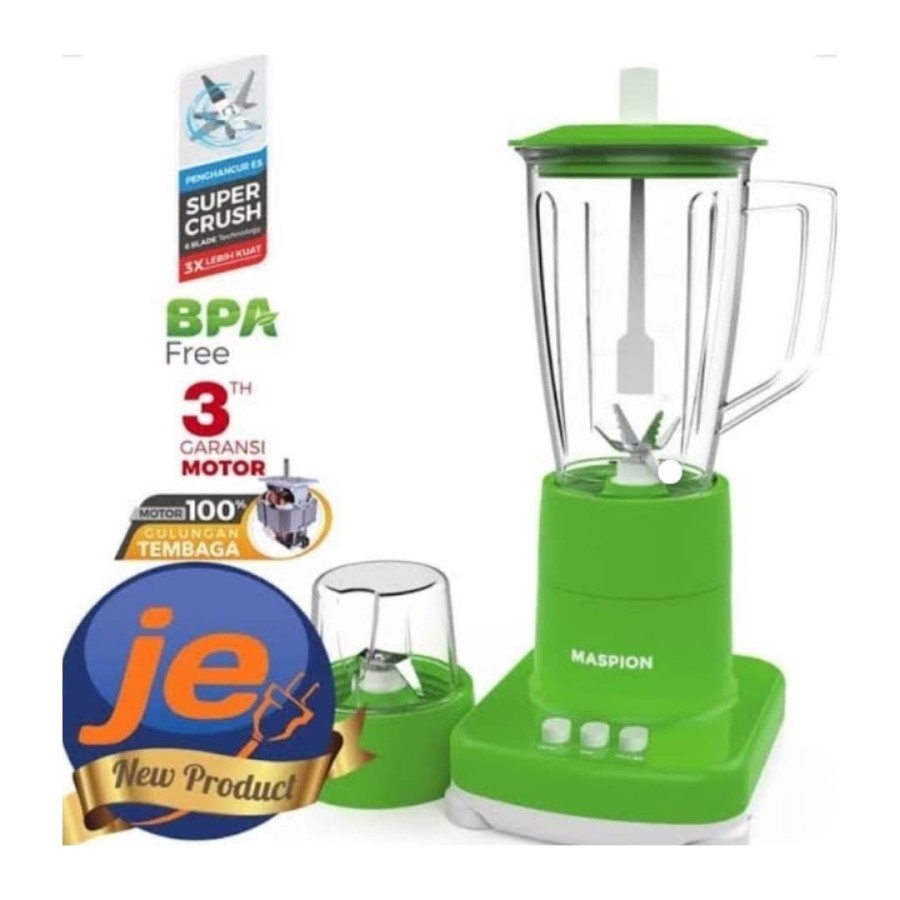 Maspion Mt-1272Pl Blender Mt 1272 Plastik 1 Liter