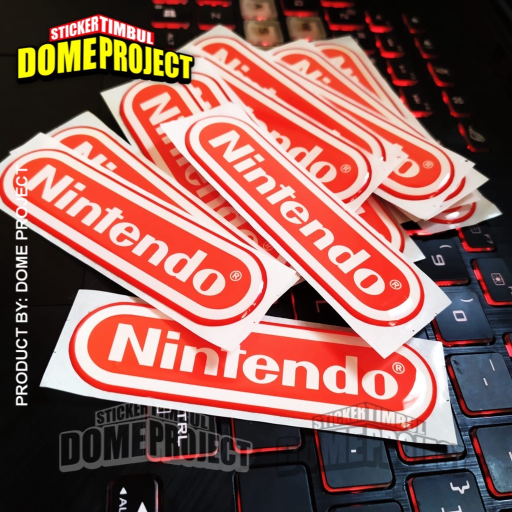 STIKER MOTOR TIMBUL EMBLEM NINTENDO PANJANG AKSESORIES AKSESORIS SEPEDA MOTOR