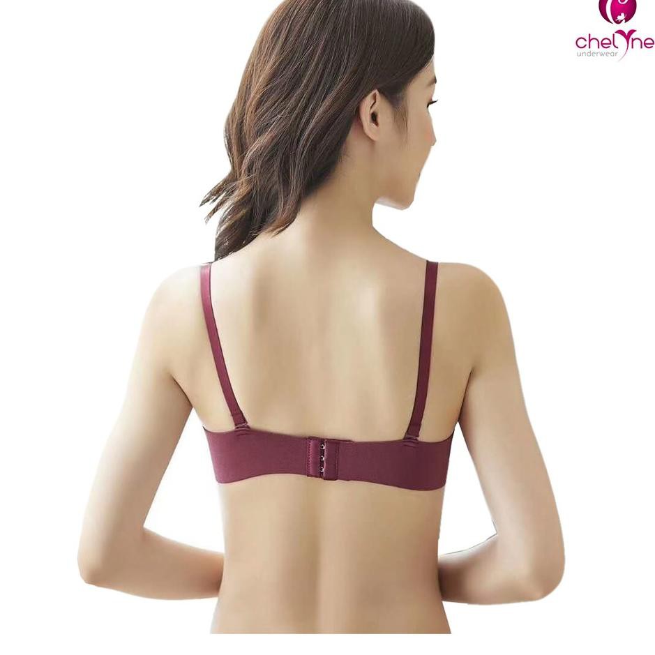 ➱ Chelyne BH Seamless 2188 Premium Push-Up-Bra Half Cup Bra Polos - Tanpa Kawat ➩