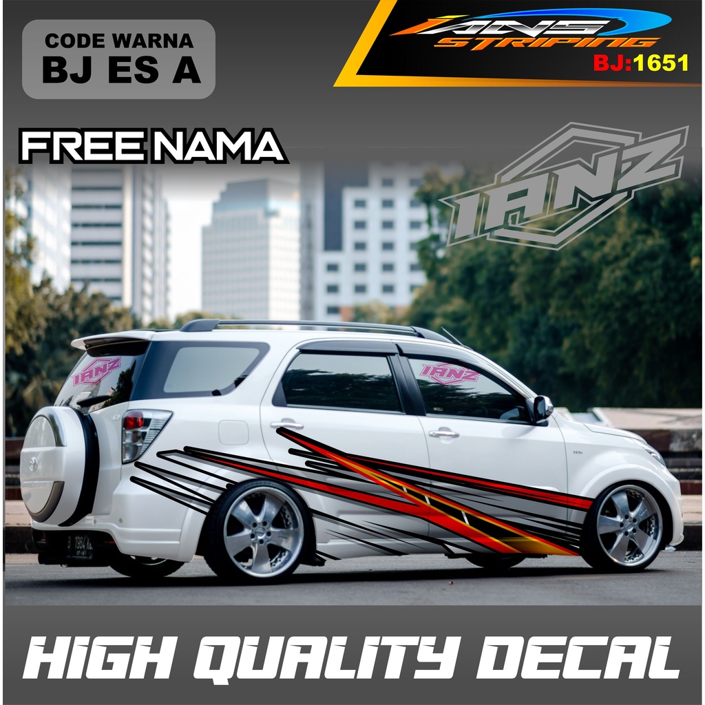 STIKER MOBIL TERIOS / VARIASI STICKER DECAL MOBIL AVANZA XENIA INNOVA / DECAL STIKER