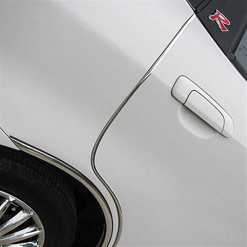 Lis Dekorasi Interior Mobil Moulding Chrome Trim Strip 4M - OMRSF1SV Silver