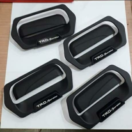 COVER handle pintu+ outer mangkok TOYOTA AGYA / AYLA / wigo HITAM LOGO TRD 2011 2012 2013 2014 2015 2016 2017 2018 2019 2020 2021 2022