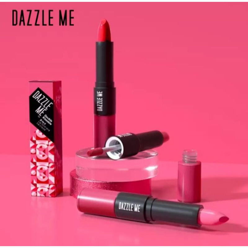 SALE DAZZLE ME LIPSTICK MATTE & LIPGLOSS BERKILAU 2-IN-1