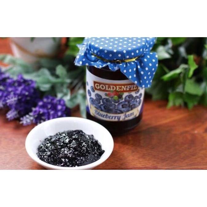 

Diskon Goldenfil Blueberry Jam Repack 250gr selai rasa blueberry Diskon