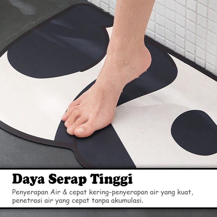 Keset Kamar Mandi Anti Bau Cepat Kering Murah / Keset Kaki Menyerap Air Anti Slip / Kartun Pintu Keset Lantai Kamar