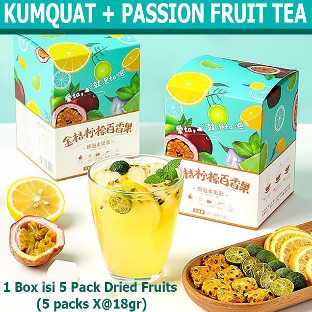 

``BISA COD`` KUMQUAT PASSION FRUIT TEA TEH BUAH KERING Markisa Kumquat Vitamin C ``BISA COD``