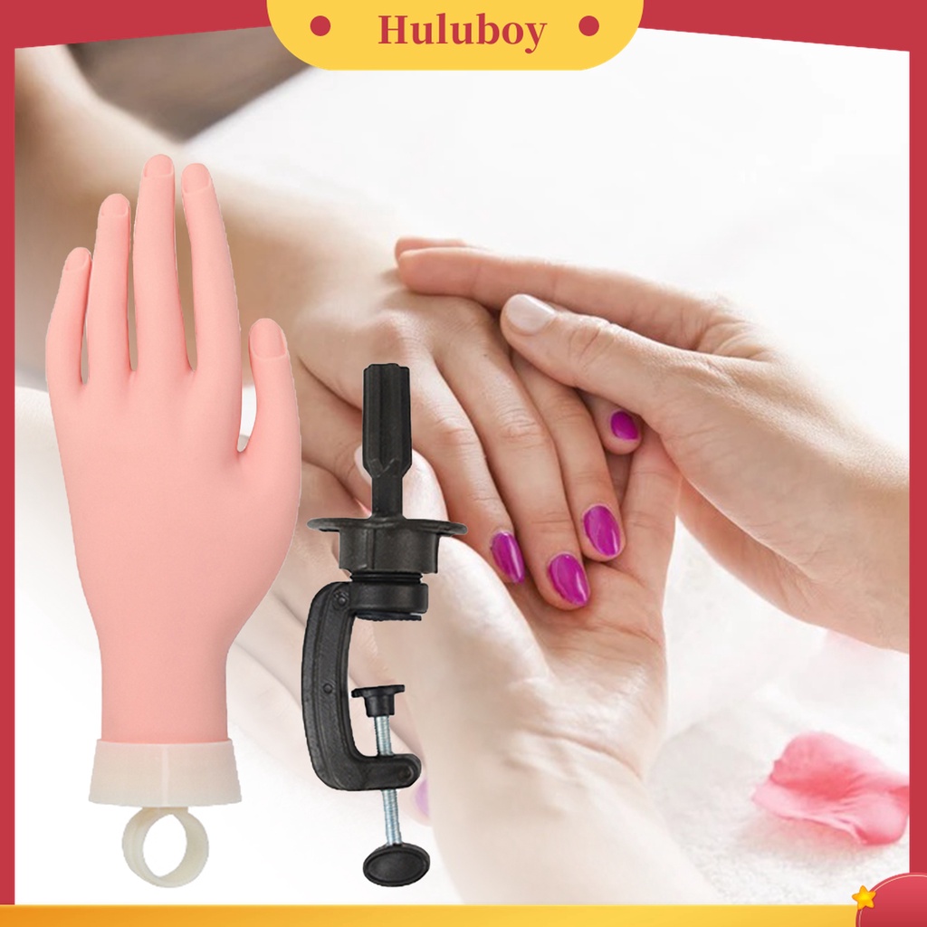 Huluboy Huluboy♡ Fl-147a Model Tangan Kiri Imitasi Bahan ABS Untuk Latihan Manicure Pemula