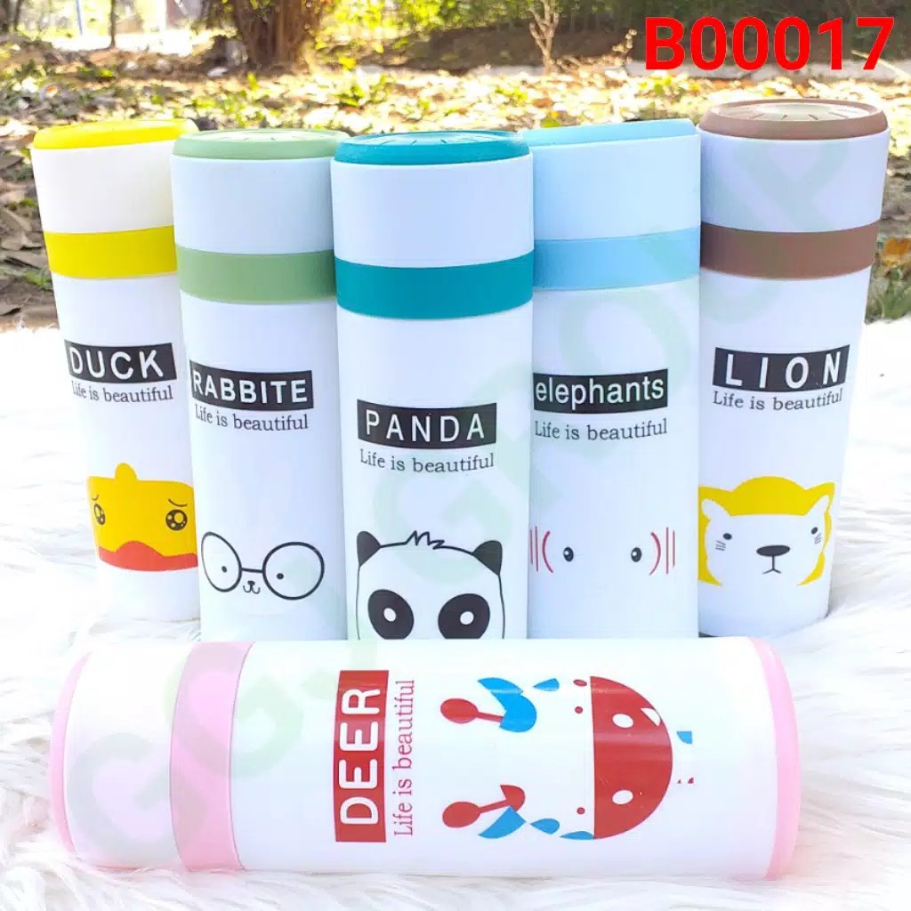 Botol Minum Animal 380ML Bahan Kaca