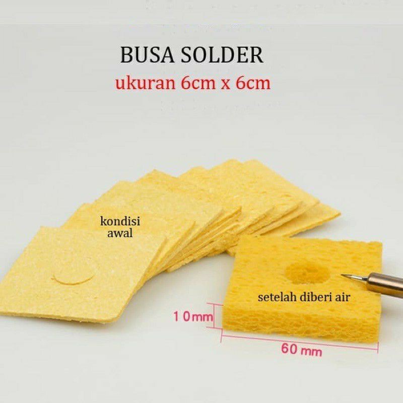 BUSA SOLDER PEMBERSIH MATA SOLDER SPONGE SOLDER CLEANER MATA SOLDER