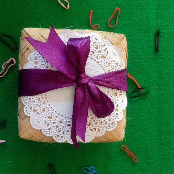 Sepasang Besek Mini 12 X 12 Besek Souvenir Besek Hampers Besek Snack Box Hampers Besek Piti